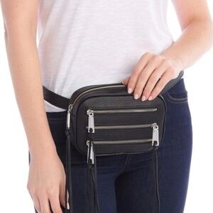 Rebecca Minkoff Black Leather Belt Bag